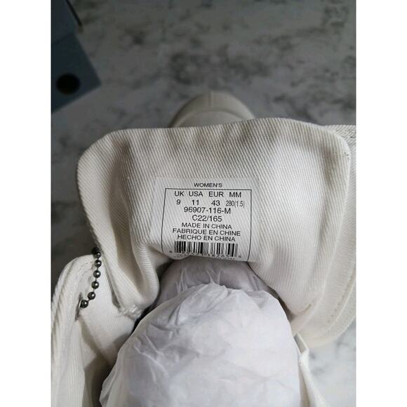 Palladium Pallabase Twill Star White boots Army Boots Sz 11 Womens New With Box - Picture 7 of 9